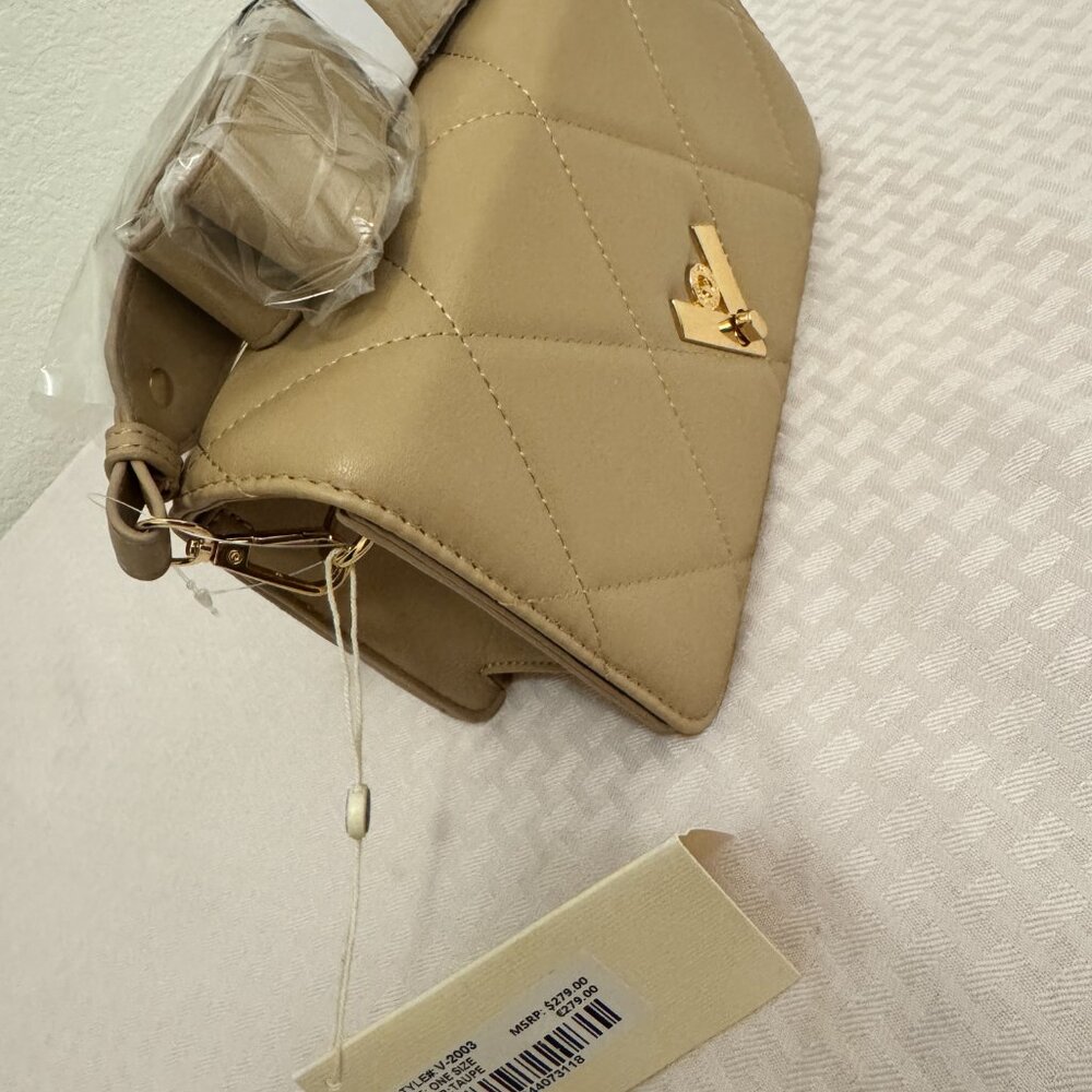 Valentino Orlandi Quilted Crossbody with Chained Leather Strap - Picture 2 of 6